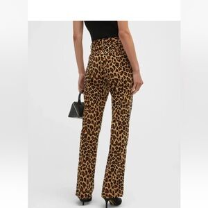 FRAME velvet trouser leopard 🐆 pant (2) new without wear or tags